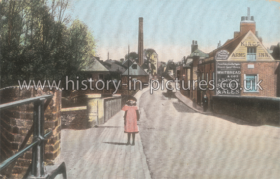 Kings Arms Inn and High Bridge Street, Waltham Abbey, Essex. c.1907